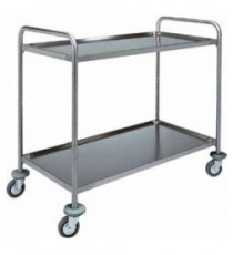CARRELLO INOX  2 piani cm 50x100x93h