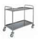 CARRELLO INOX  2 piani cm 50x100x93h