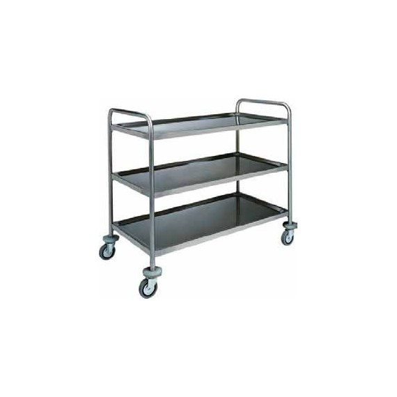 CARRELLO INOX  3 piani cm 50x80x93h