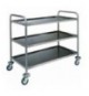 CARRELLO INOX  3 piani cm 50x80x93h