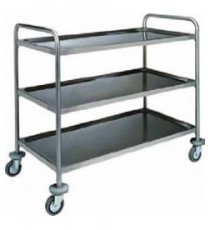 CARRELLO INOX  3 piani cm 50x100x93h