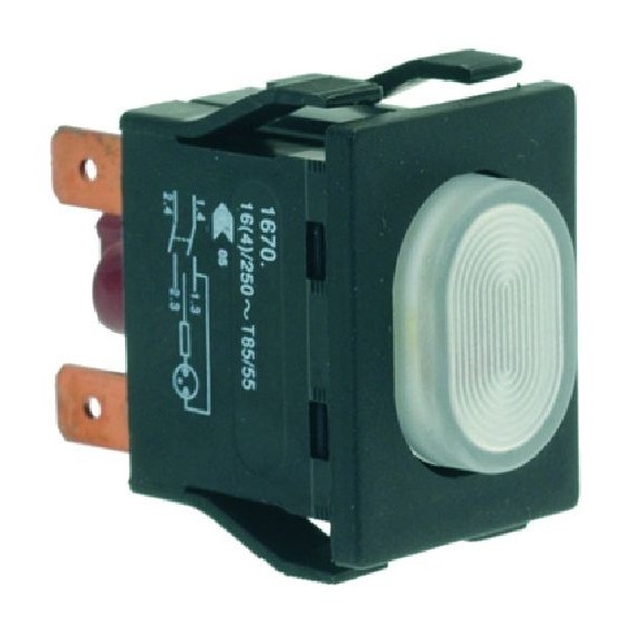 INTERRUTTORE BIPOLARE BIANCO 16A 250V
