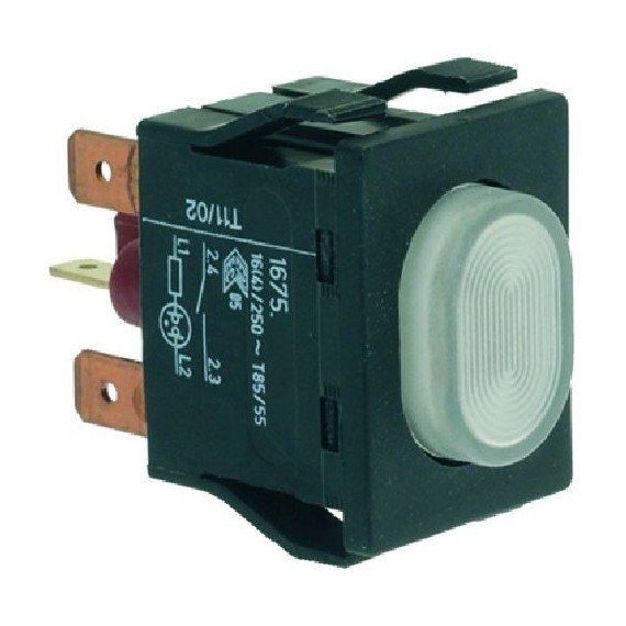 PULSANTE UNIPOLARE BIANCO 16A 250V