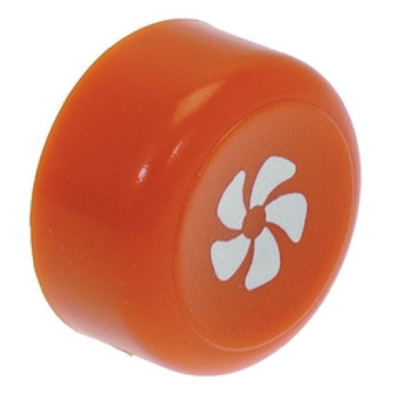 TASTO ROTONDO ARANCIONE Diam. 25 mm