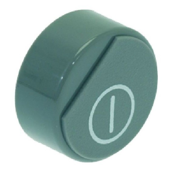 TASTO ROTONDO GRIGIO Diam. 23 mm ON/OFF