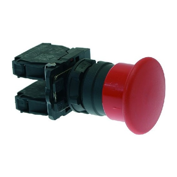 PULSANTE ARRESTO A FUNGO ROSSO 3A 240V