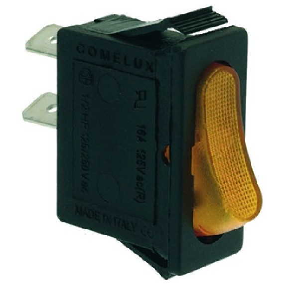 PULSANTE RISCIACQUO ARANCIO 16A 250V