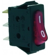 INTERRUTTORE UNIPOLARE ROSSO 16A 250V
