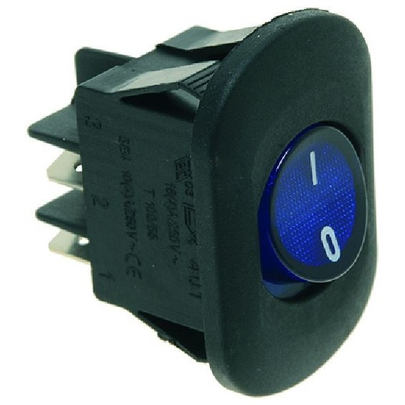 INTERRUTTORE BIPOLARE BLU 16A 250V
