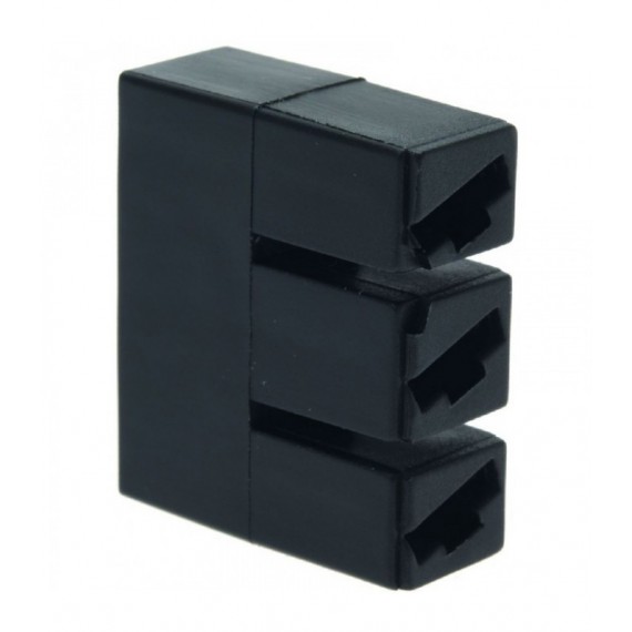ZOCCOLO DI CONNESSIONE NERO 11x30 mm