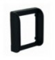 CORNICE SICUREZZA 2 LATI NERA 22x30 mm