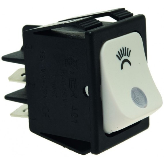 INTERRUTTORE BIPOLARE LED BIANCO