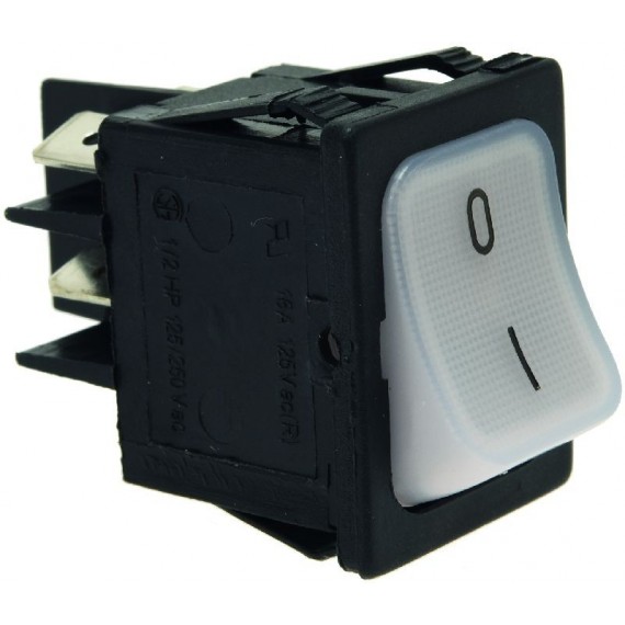 INTERRUTTORE BIPOLARE LED BIANCO