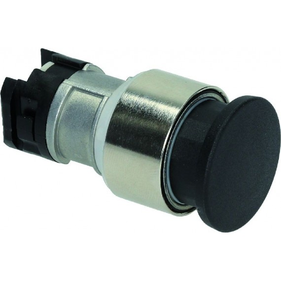 PULSANTE ARRESTO A FUNGO NERO Diam. 30 mm