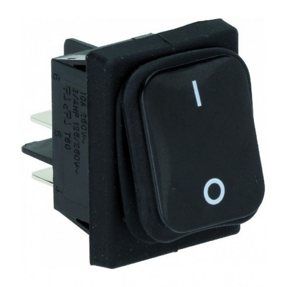INTERRUTTORE BIPOLARE NERO 16A 250V