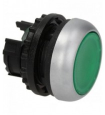 PULSANTE RASATO LUMINOSO VERDE M22DRL-G