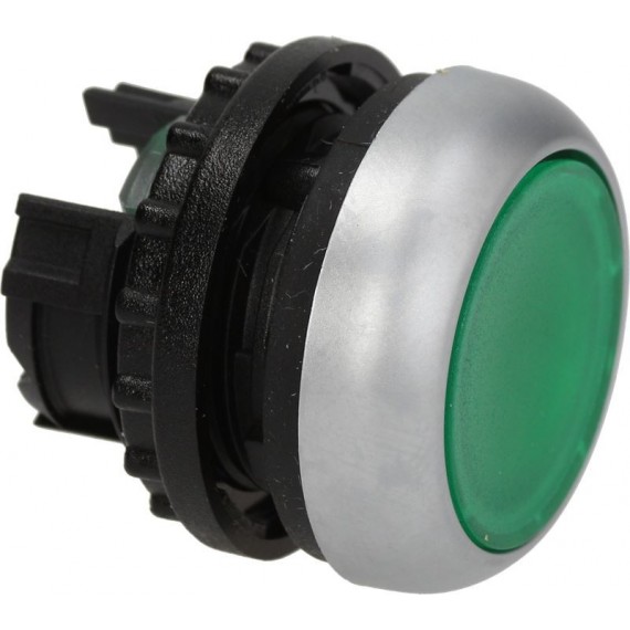 PULSANTE RASATO LUMINOSO VERDE M22DRL-G