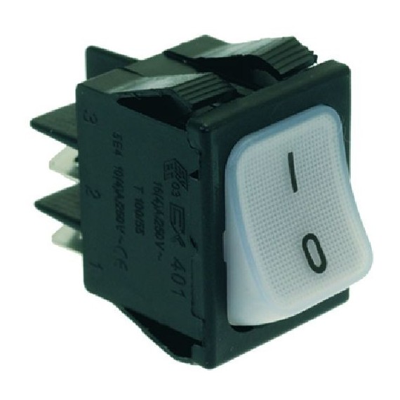 INTERRUTTORE BIPOLARE BIANCO 16A 250V