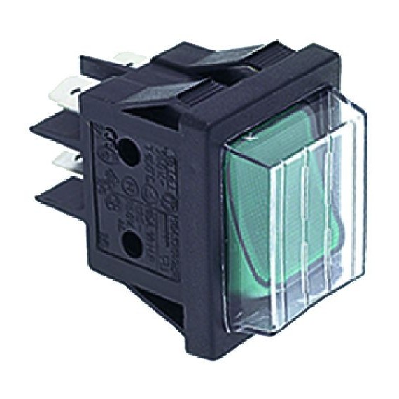 INTERRUTTORE BIPOLARE VERDE 16A 250V
