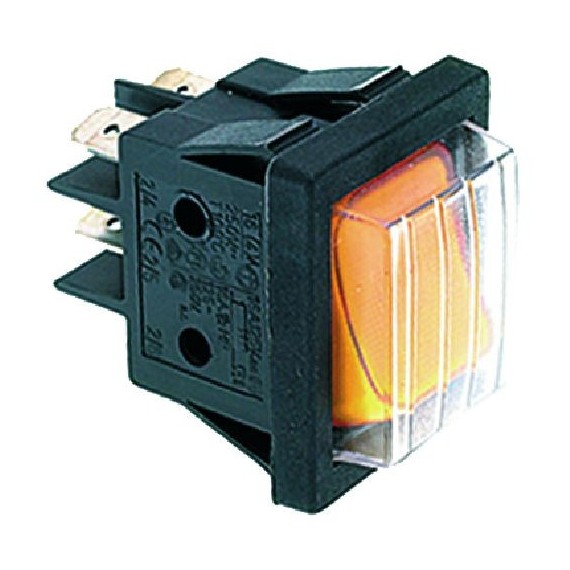 INTERRUTTORE BIPOLARE ARANCIO 16A 250V