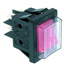 INTERRUTTORE BIPOLARE ROSSO 16A 250V