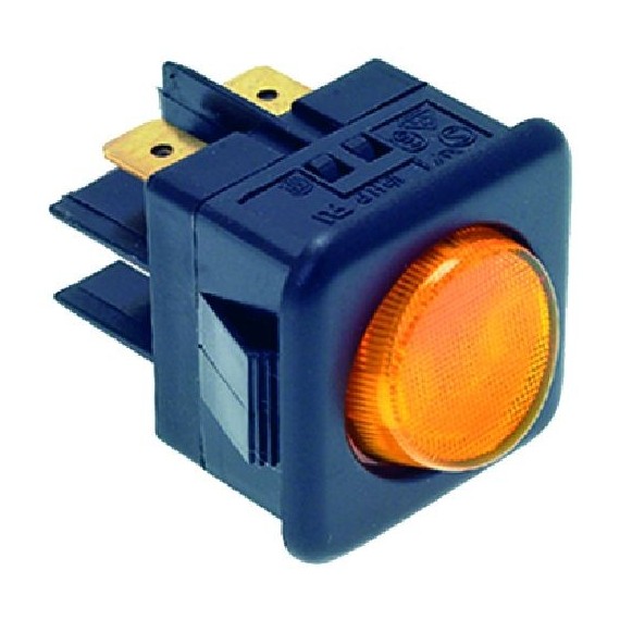 INTERRUTTORE BIPOLARE GIALLO 16A 250V