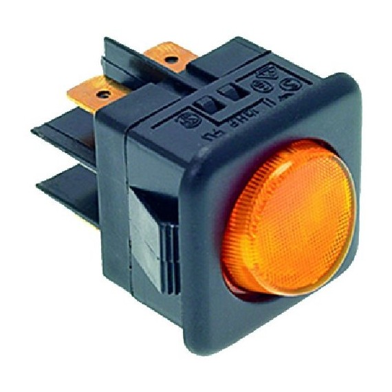 DEVIATORE BIPOLARE GIALLO 16A 250V