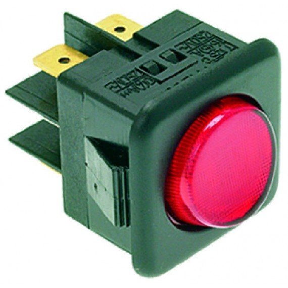DEVIATORE BIPOLARE ROSSO 16A 250V