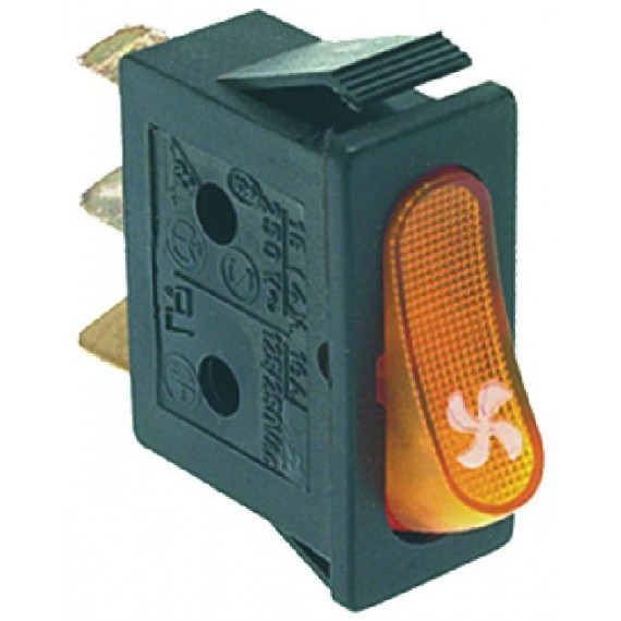 INTERRUTTORE UNIPOLARE ARANCIO 16A 250V