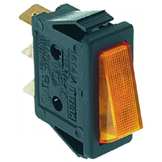 INTERRUTTORE UNIPOLARE ARANCIO 16A 250V