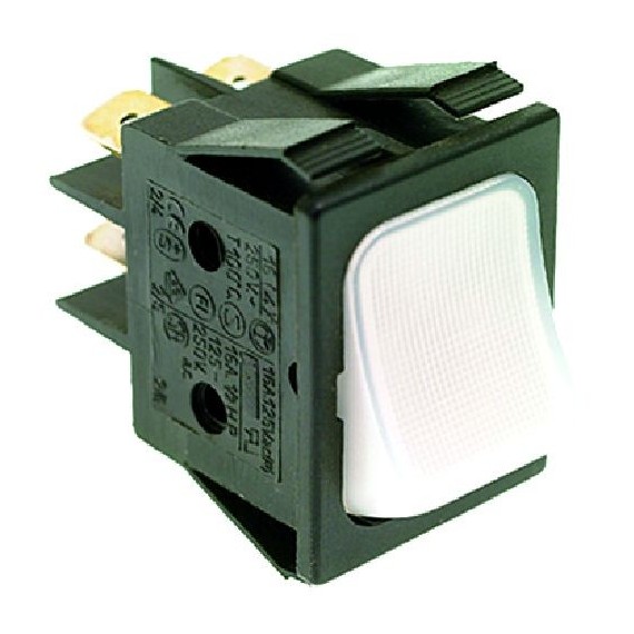 INTERRUTTORE BIPOLARE BIANCO 16A 250V