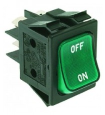 INTERRUTTORE BIPOLARE VERDE 16A 250V