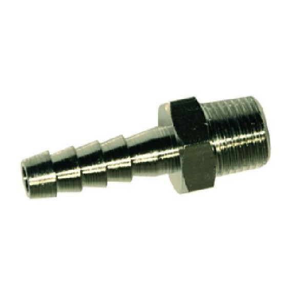 RACCORDO PORTAGOMMA Diam. 1/8M Diam. 6 NICHEL
