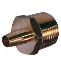 RACCORDO PORTAGOMMA Diam. 1/4M Diam. 4 OTTONE