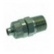 RACCORDO DIRITTO 1/4M Diam. 8/6 NICHELATO