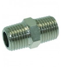RACCORDO Diam. 1/4M-1/4M NICHELATO