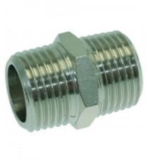 RACCORDO Diam. 1/2M-1/2M NICHELATO