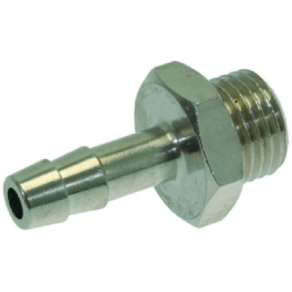 RACCORDO PORTAGOMMA Diam. 1/4M Diam. 7 NICHEL