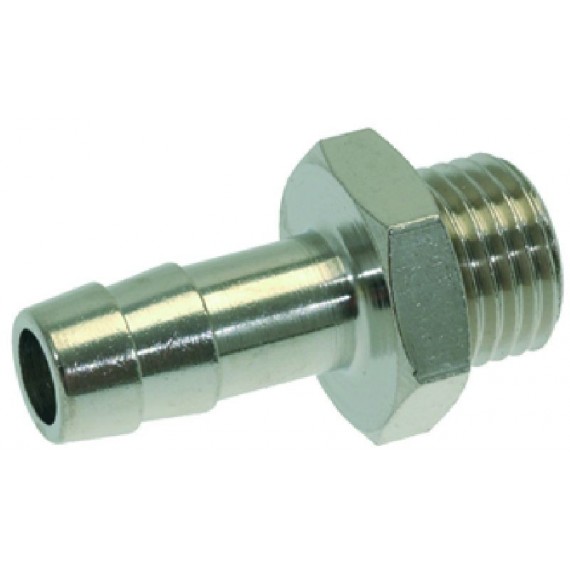RACCORDO PORTAGOMMA Diam. 1/4M Diam. 9 NICHEL