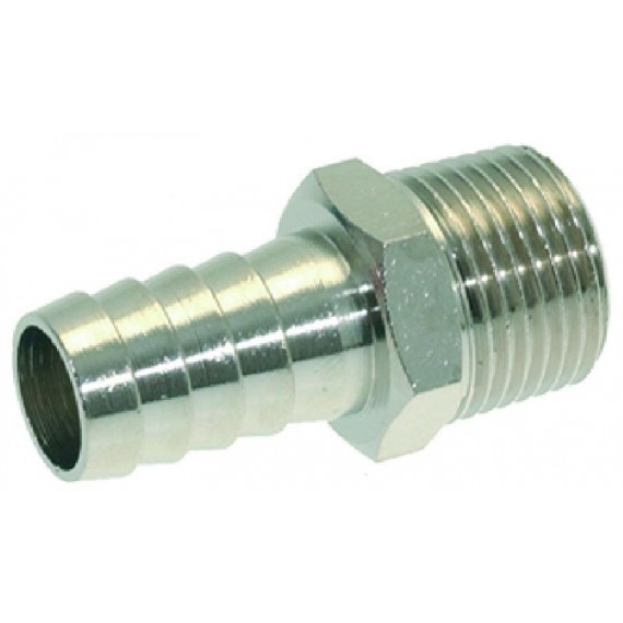RACCORDO PORTAGOMMA Diam. 3/8M Diam. 12 NICHEL