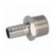 RACCORDO PORTAGOMMA Diam. 1/2M Diam. 12 NICHEL