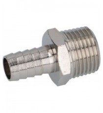 RACCORDO PORTAGOMMA Diam. 1/2M Diam. 12 NICHEL