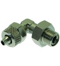 RACCORDO AD ANGOLO 1/8M Diam. 6/4 NICHEL