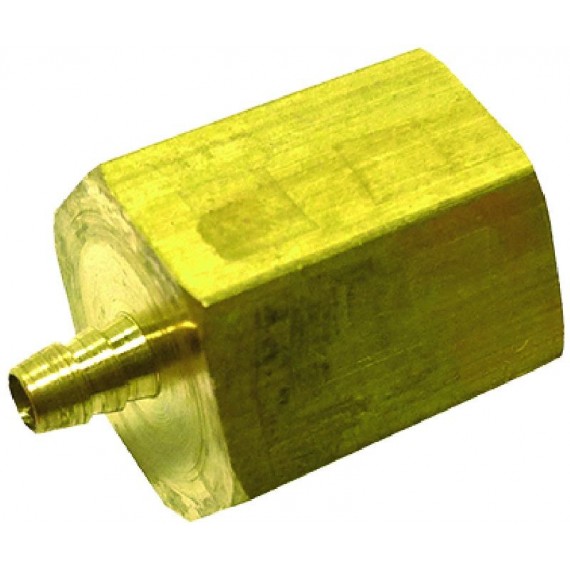 RACCORDO PORTAGOMMA Diam. 1/4F Diam. 4 OTTONE
