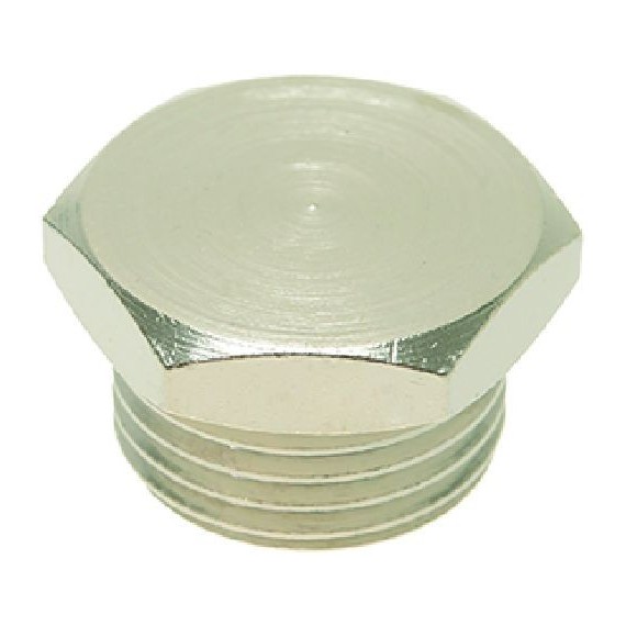 TAPPO Diam. 1/2M IN OTTONE NICHELATO