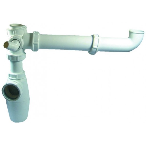 SIFONE DOPPIO POLIPROPILENE BIANCO 11/2