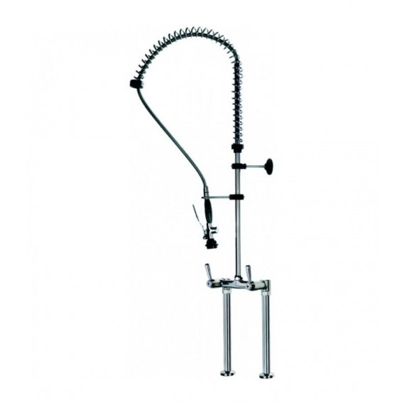 RUBINETTO BIFORO CON RIALZI 430 mm