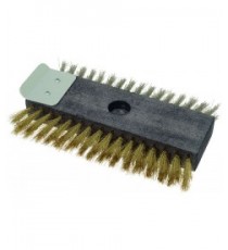 SPAZZOLA DOPPIA INOX-OTTONE 21x10,5 cm