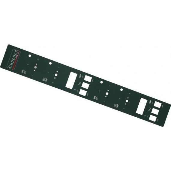 TARGA COMANDI VERDE 760x105 mm