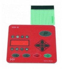 TARGA COMANDI ROSSA 140x140 mm